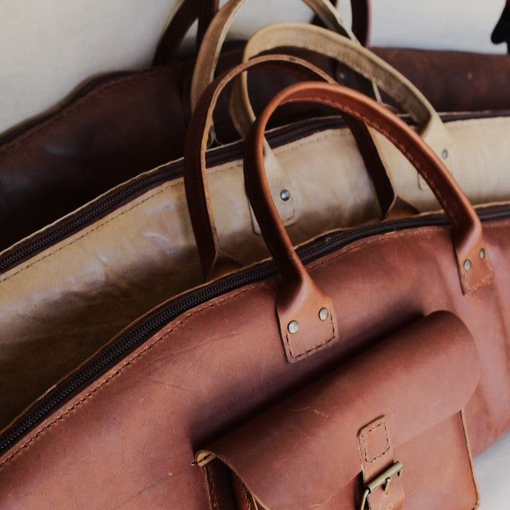 Rifle Bag and Accessories Oak Leather