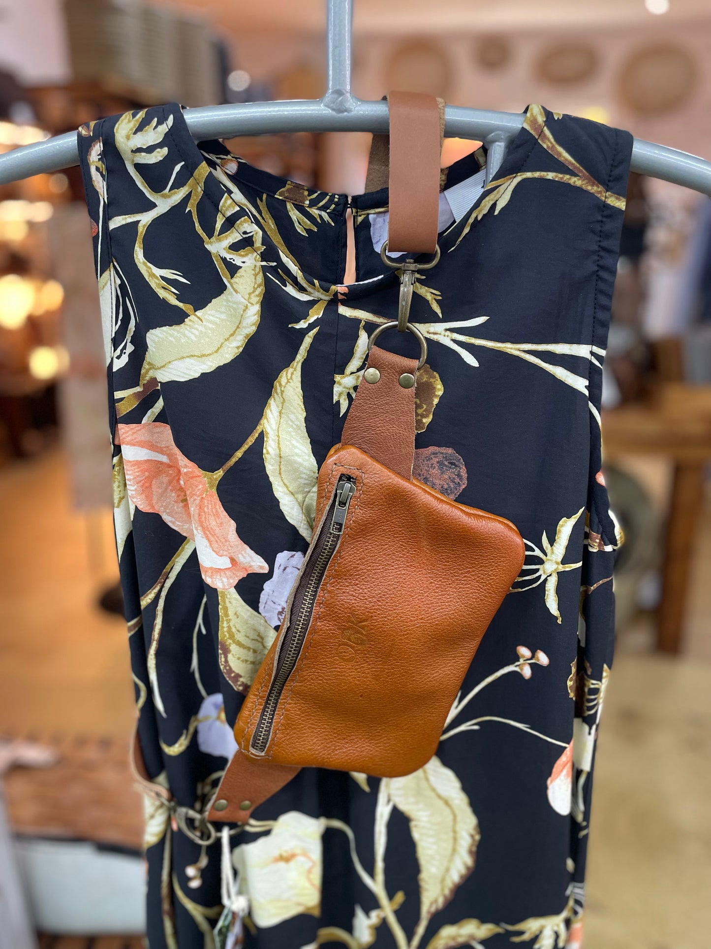 Small Original Leather Moonbag - burnt orange 2