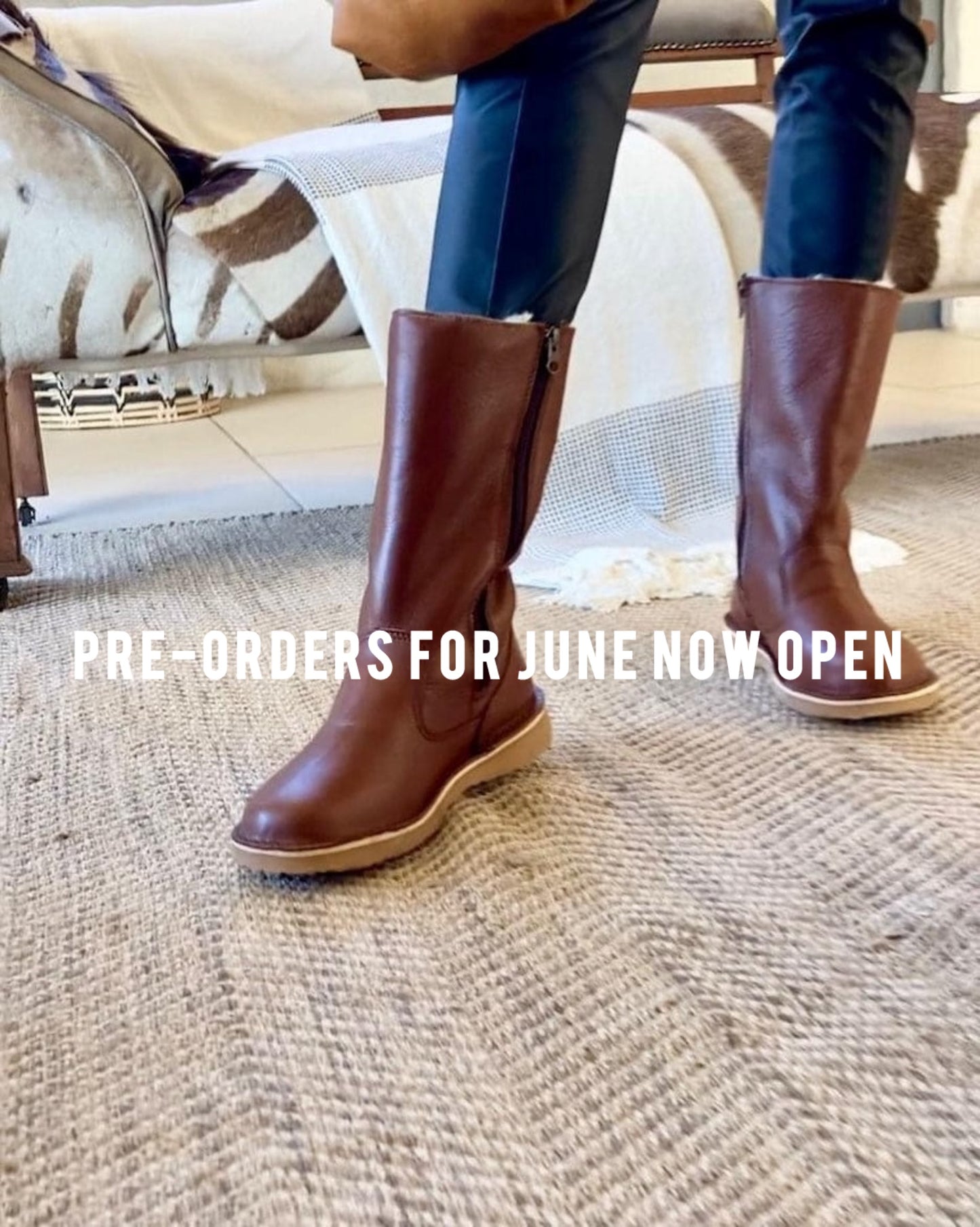 Wool Lined Leather Boots