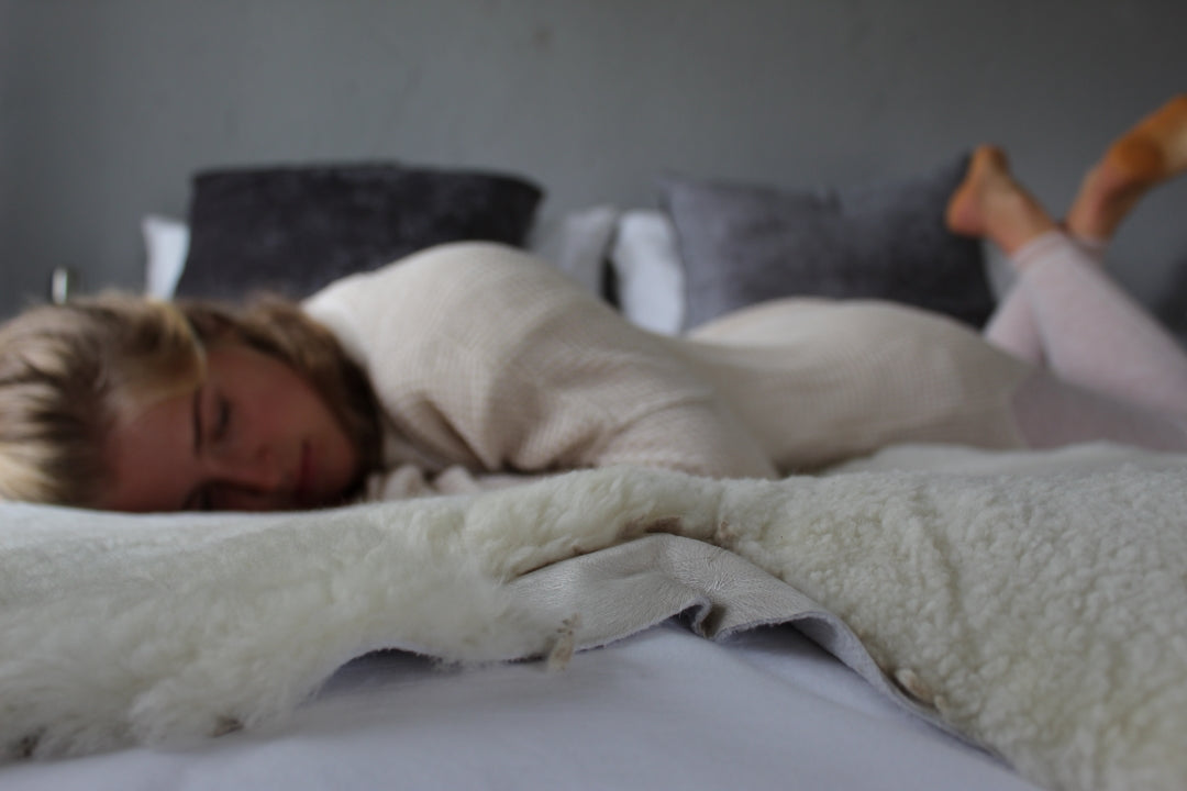 Regular sheepskin in white