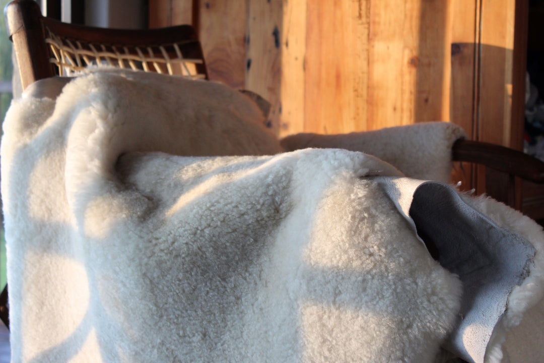 Regular sheepskin in white