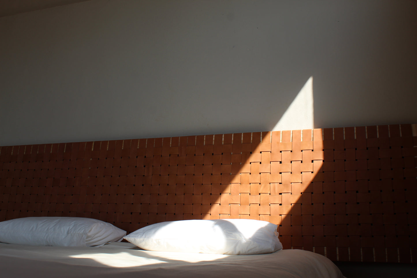 Woven Leather Headboard