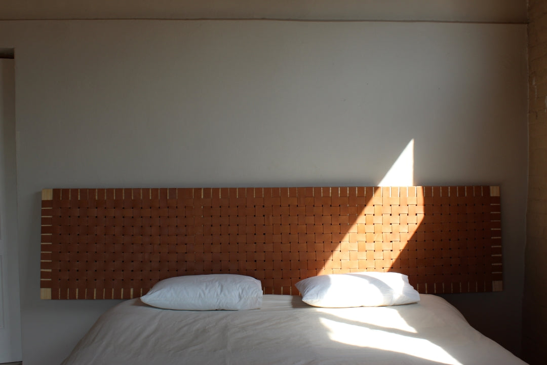 Woven Leather Headboard
