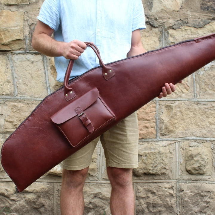 Leather Rifle Bag - Mahogany (Limited addition)