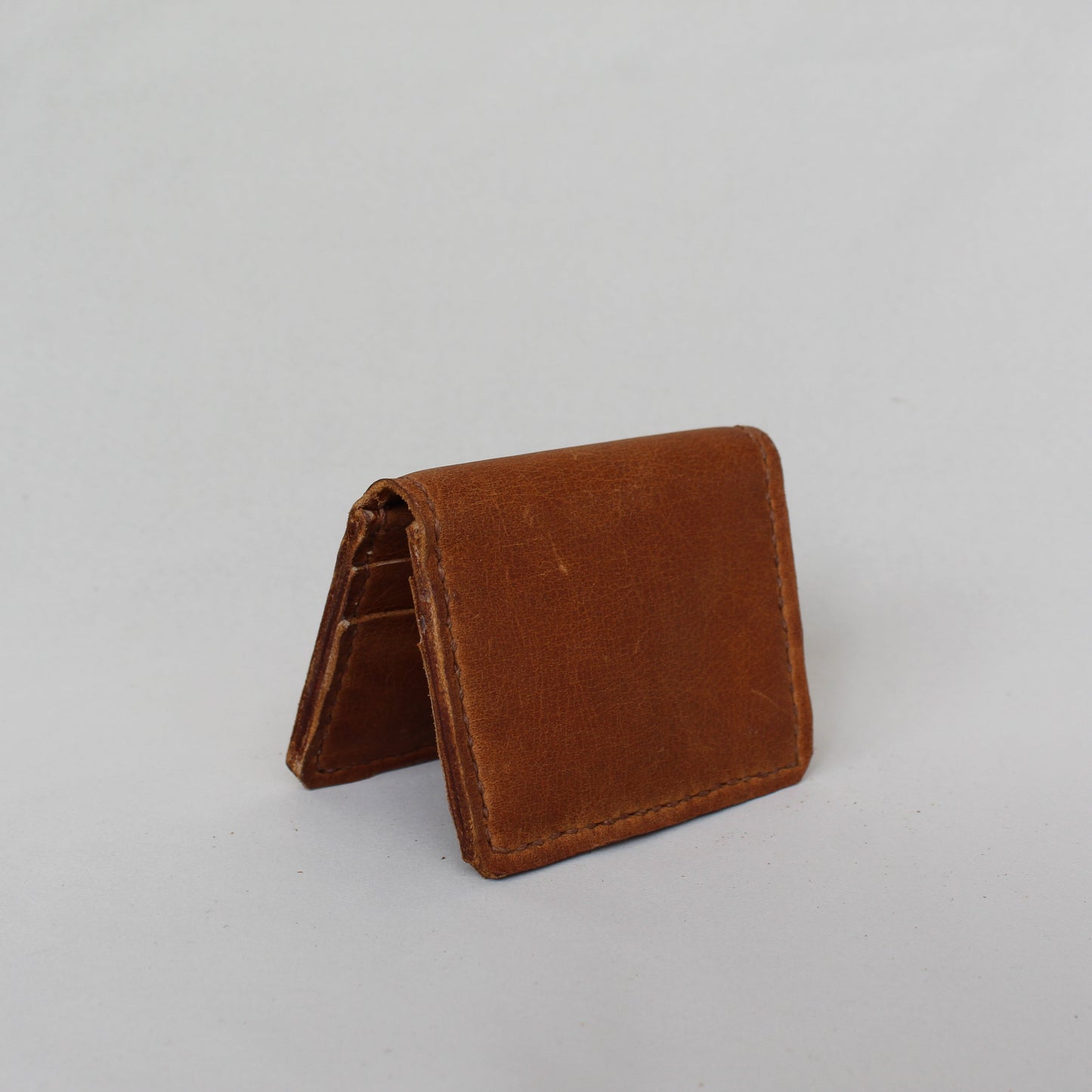 Bi-fold Slim Wallet - Tan