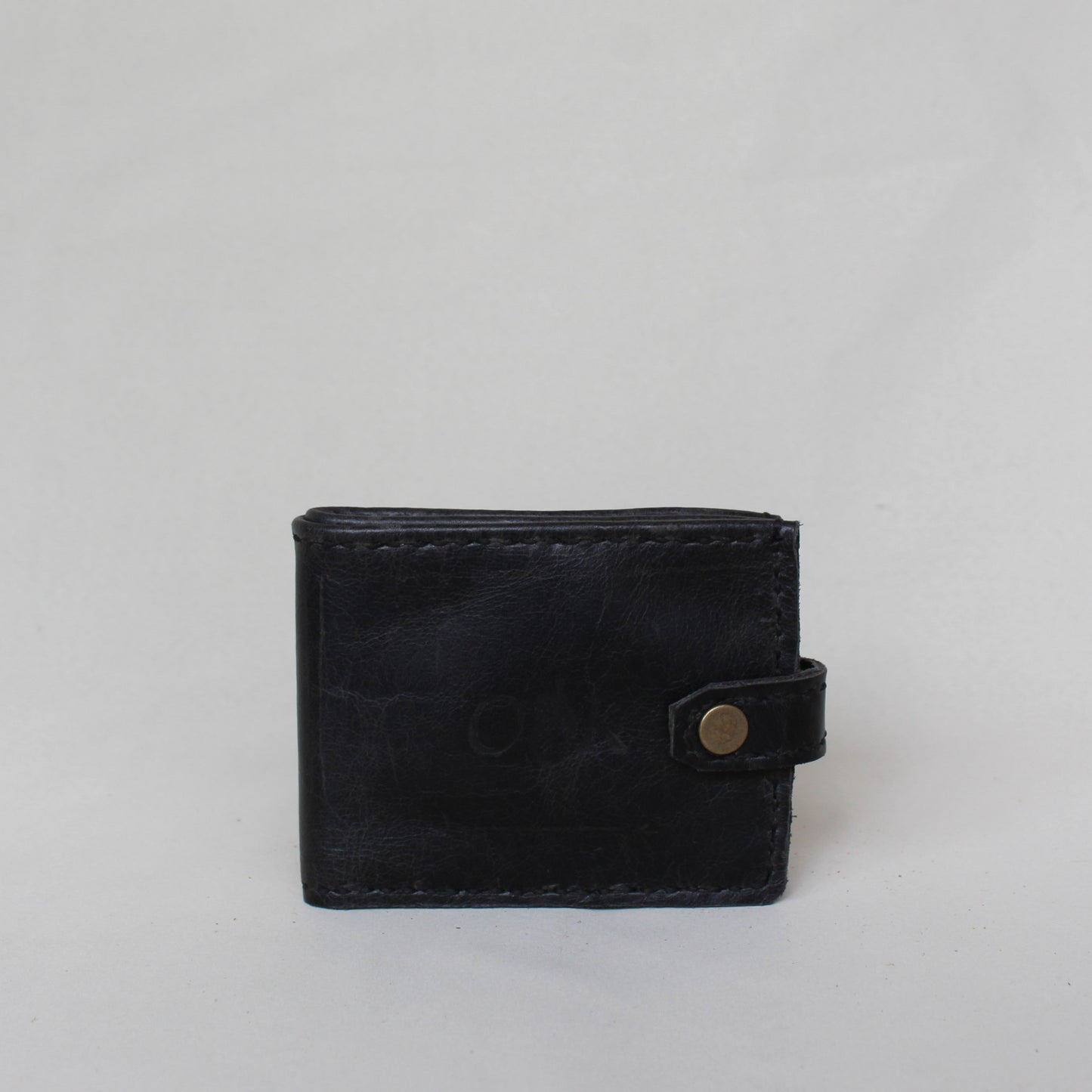 Men's Folding Wallet with back pocket - Black