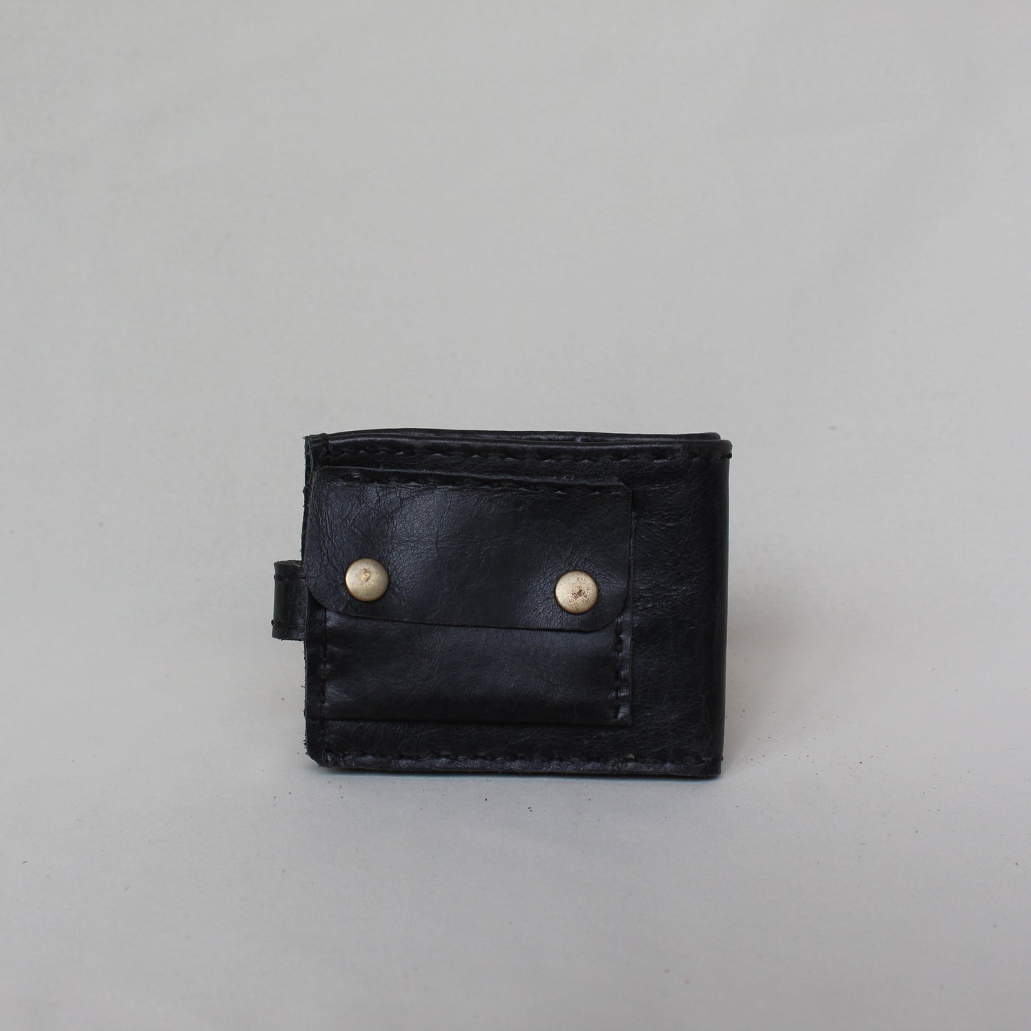 Men's Folding Wallet with back pocket - Black