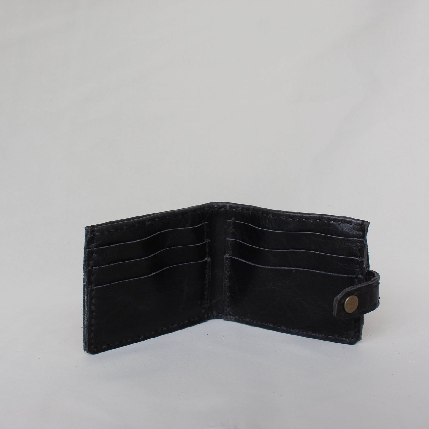 Men's Folding Wallet with back pocket - Black