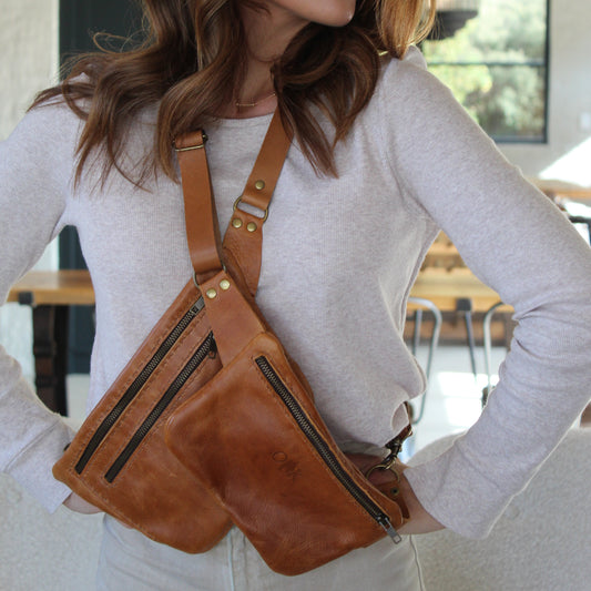Small Original Leather Moonbag - Toffee Tan