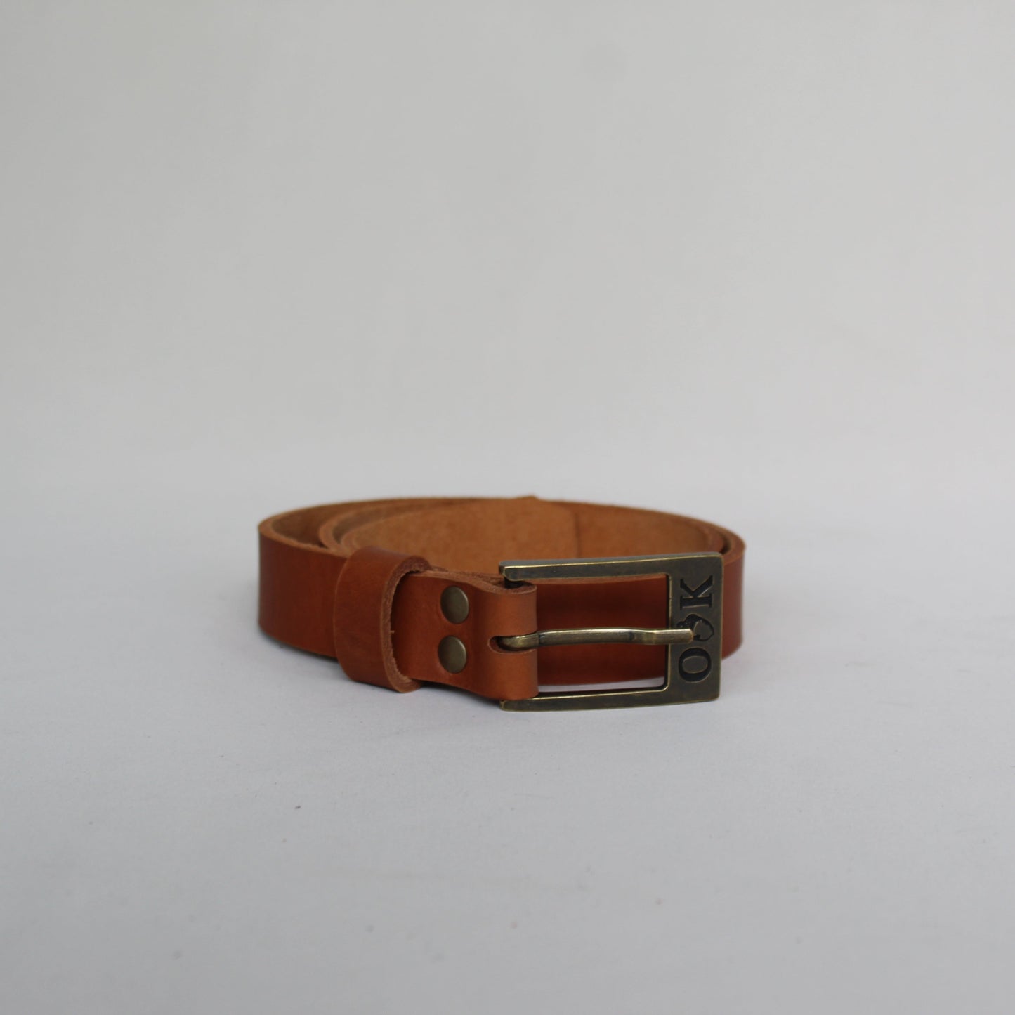 Leather Women's Belt - Tan