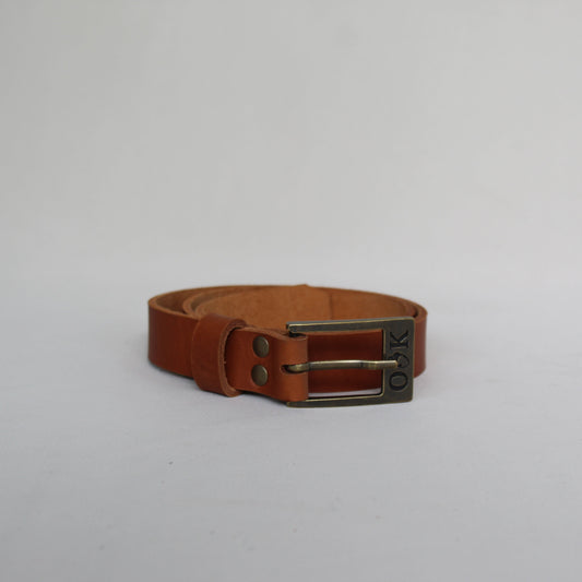 Leather Women's Belt - Tan