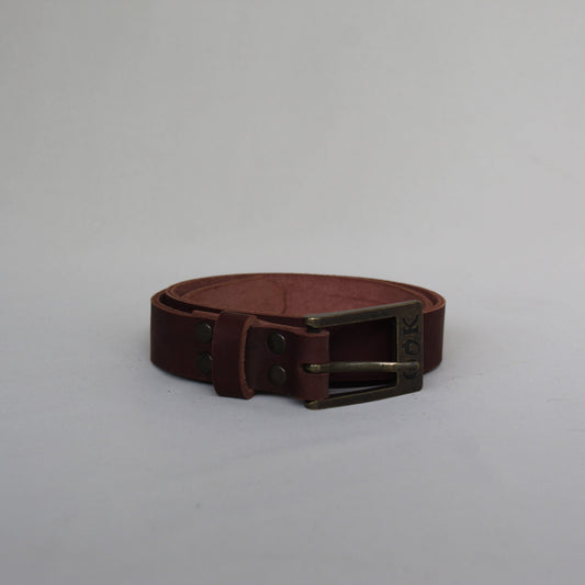 Leather Women's Belt - Brown