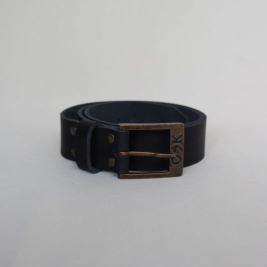 Leather Men's Belt - Black