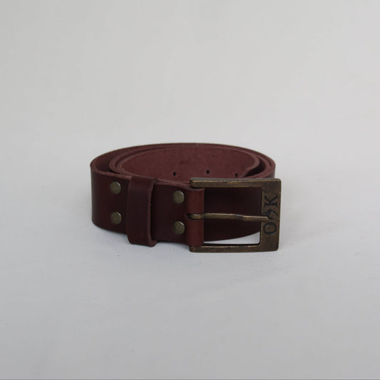 Leather Men's Belt - Brown