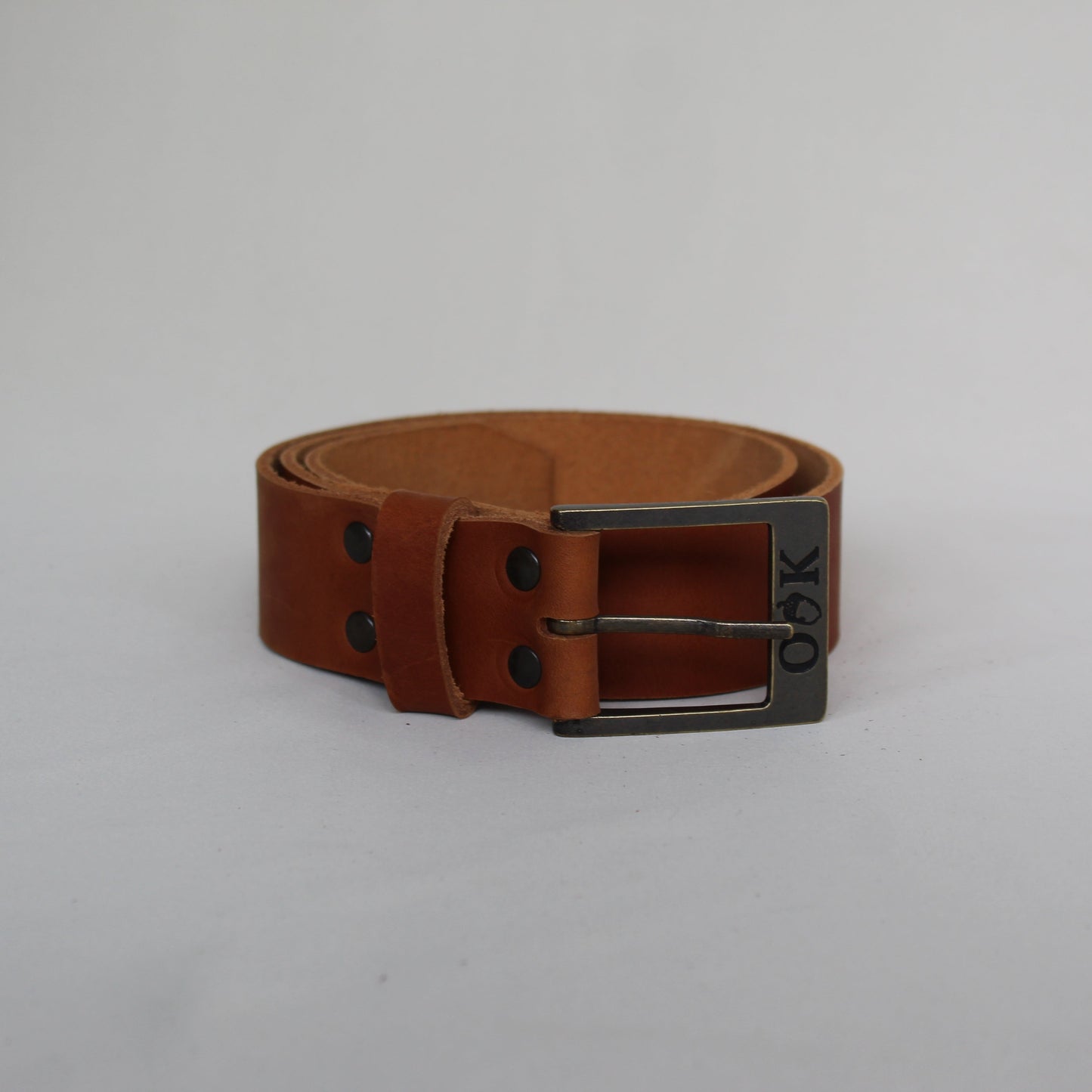 Leather Men's Belt - Tan
