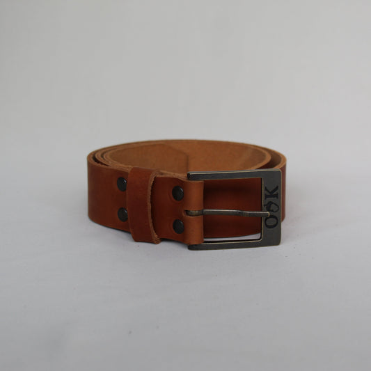 Leather Men's Belt - Tan