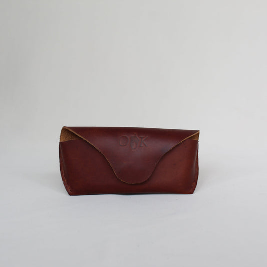Leather Sunglasses Case - Cognac
