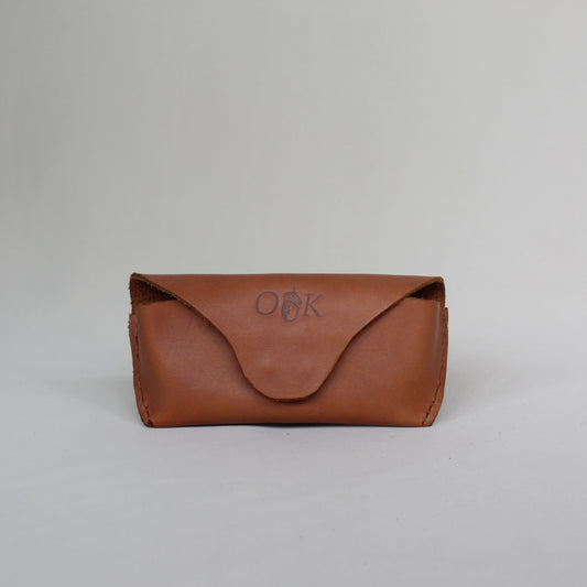 Leather Sunglasses Case - Tan