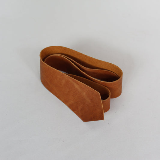 Leather Tie - Tan