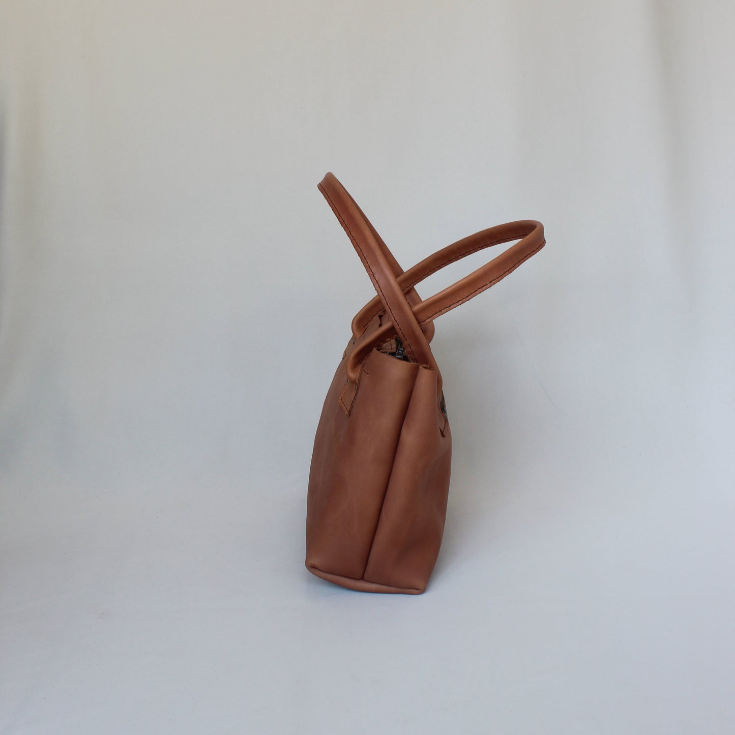 Leather Cybil Handbag - Tan