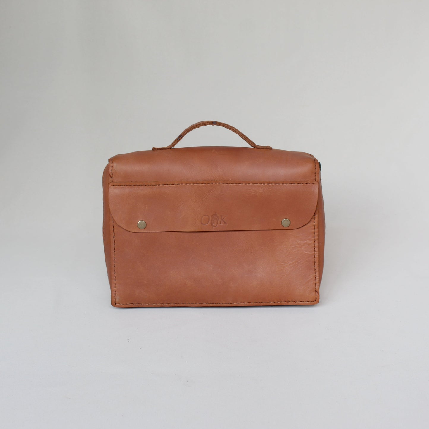 Leather Bible Bag - Tan
