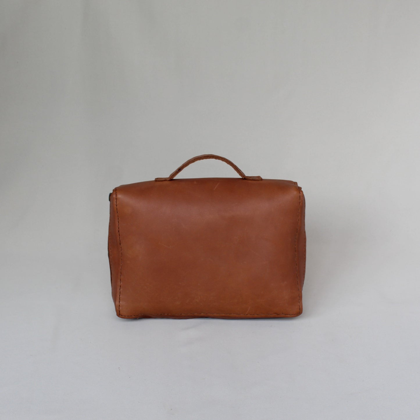Leather Bible Bag - Tan