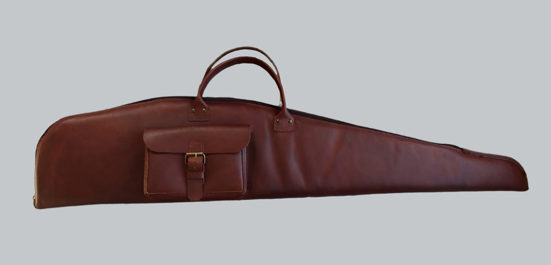 Leather rifle bag
