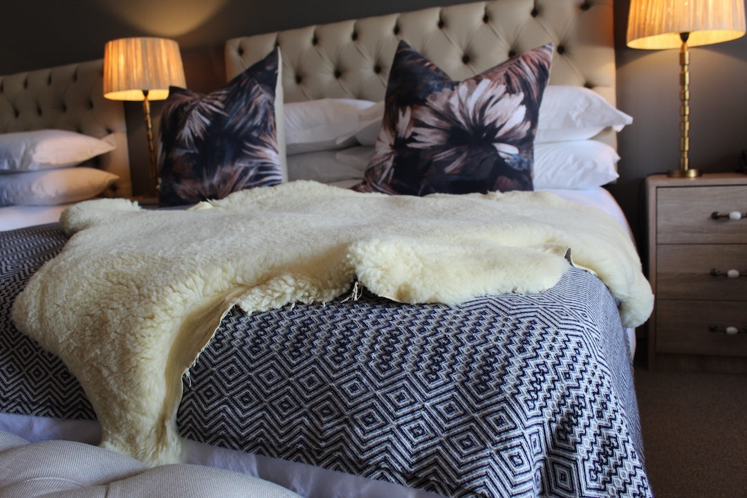 Medical sheepskin in yellow