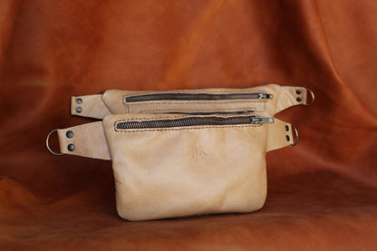 Leather moonbag