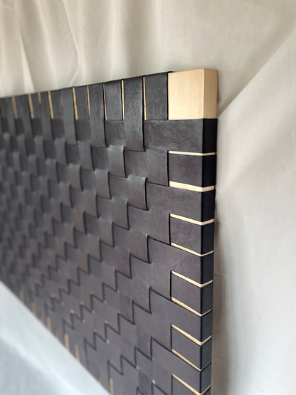 Woven Leather Headboard