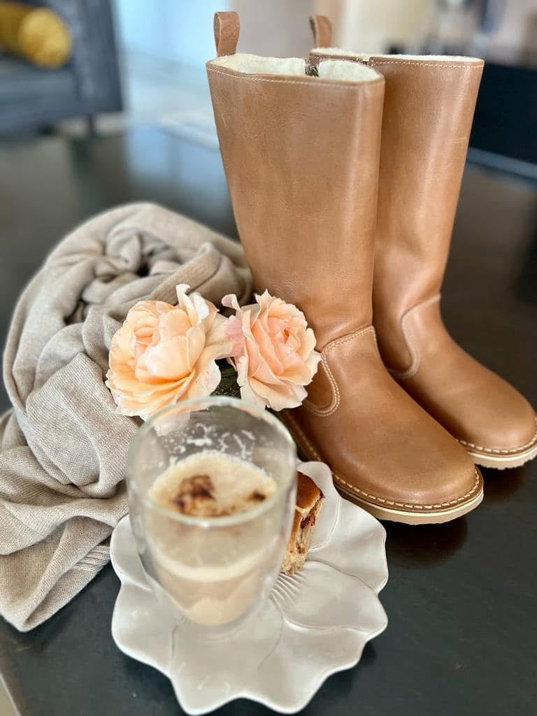 Wool Lined Leather Boots