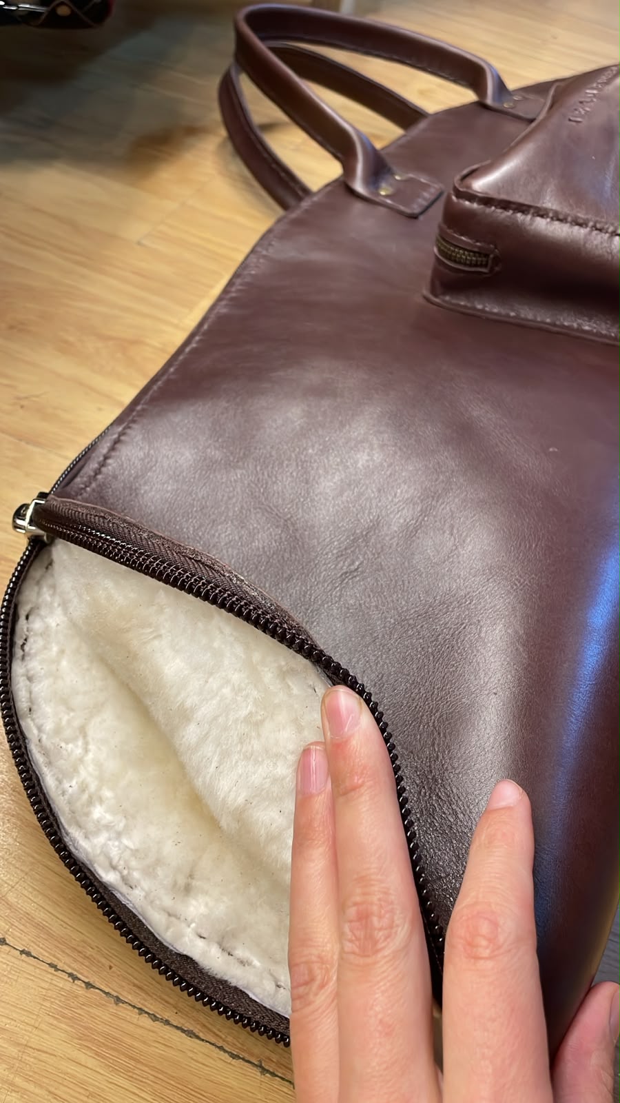 Leather Rifle Bag - Brown