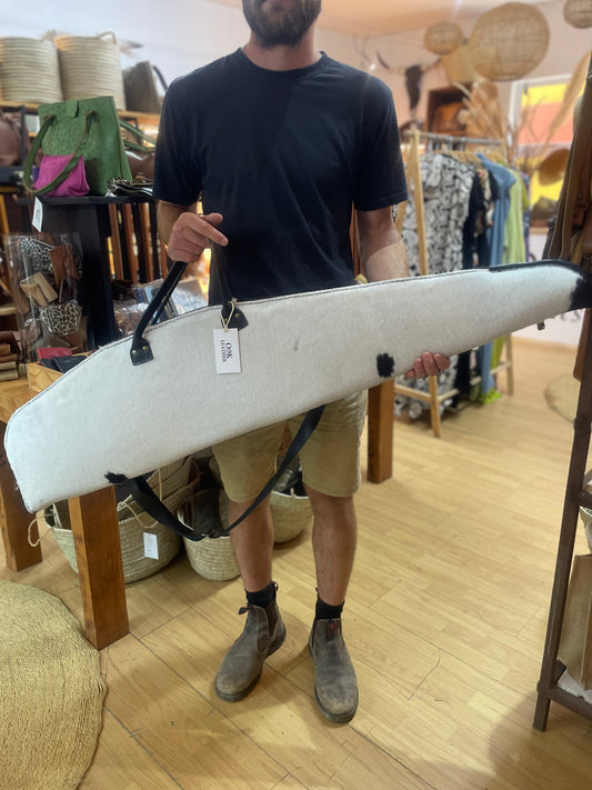 Leather Rifle Bag - Nguni option 2