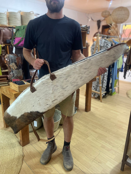 Leather Rifle Bag - Nguni option 4