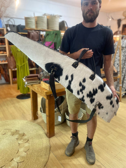 Leather Rifle Bag - Nguni option 3