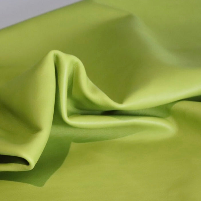 Leather Banana Moonbag - Lime