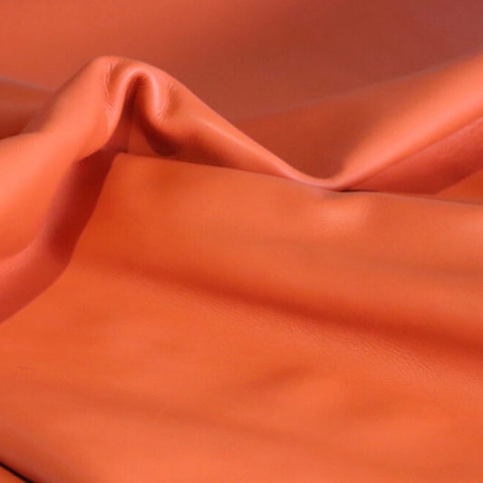 Leather Banana Moonbag - Coral
