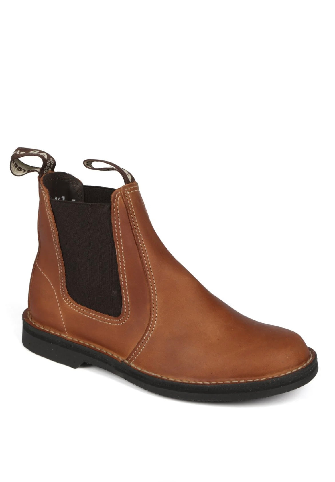 Karoo Ladies Elastic Gusset Leather Veldskoen Boot