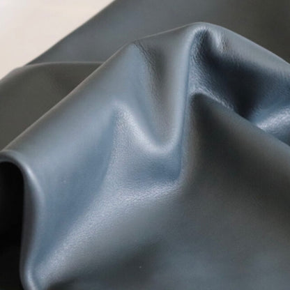 Leather Banana Moonbag - Navy