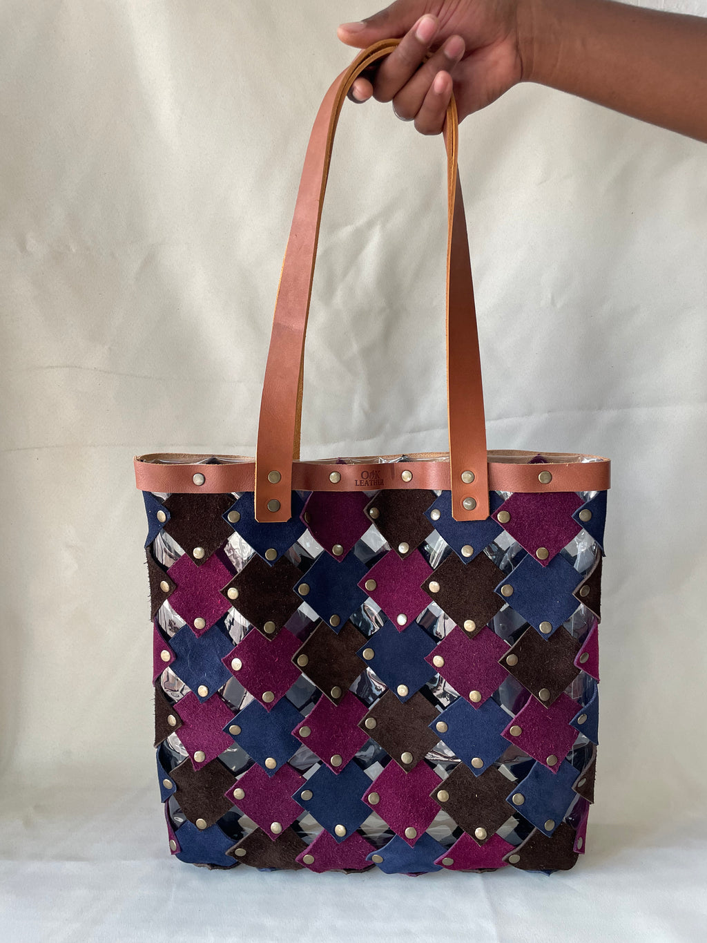 Leather Market Tote - Multicolour 4