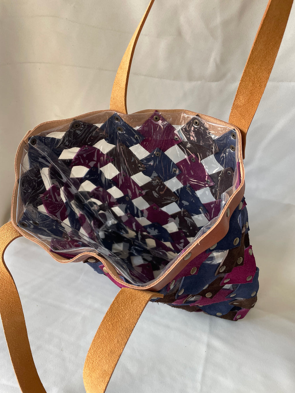Leather Market Tote - Multicolour 4