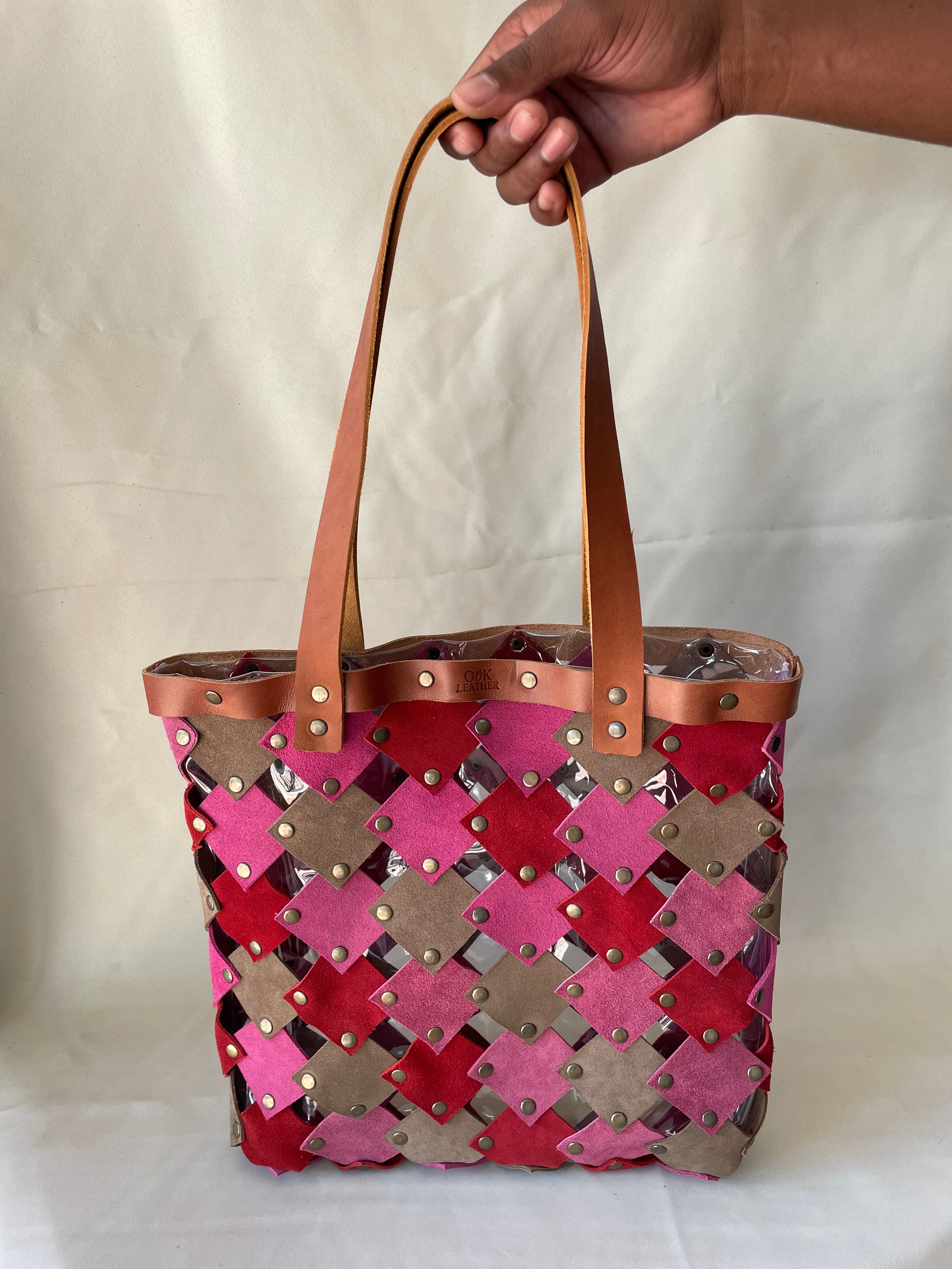 Leather Market Tote - Multicolour 3