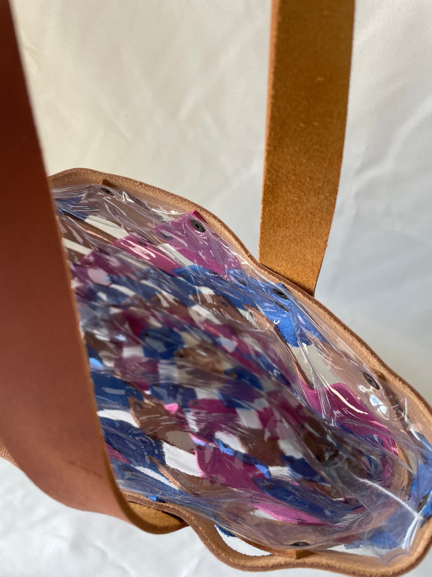 Leather Market Tote - Multicolour 2