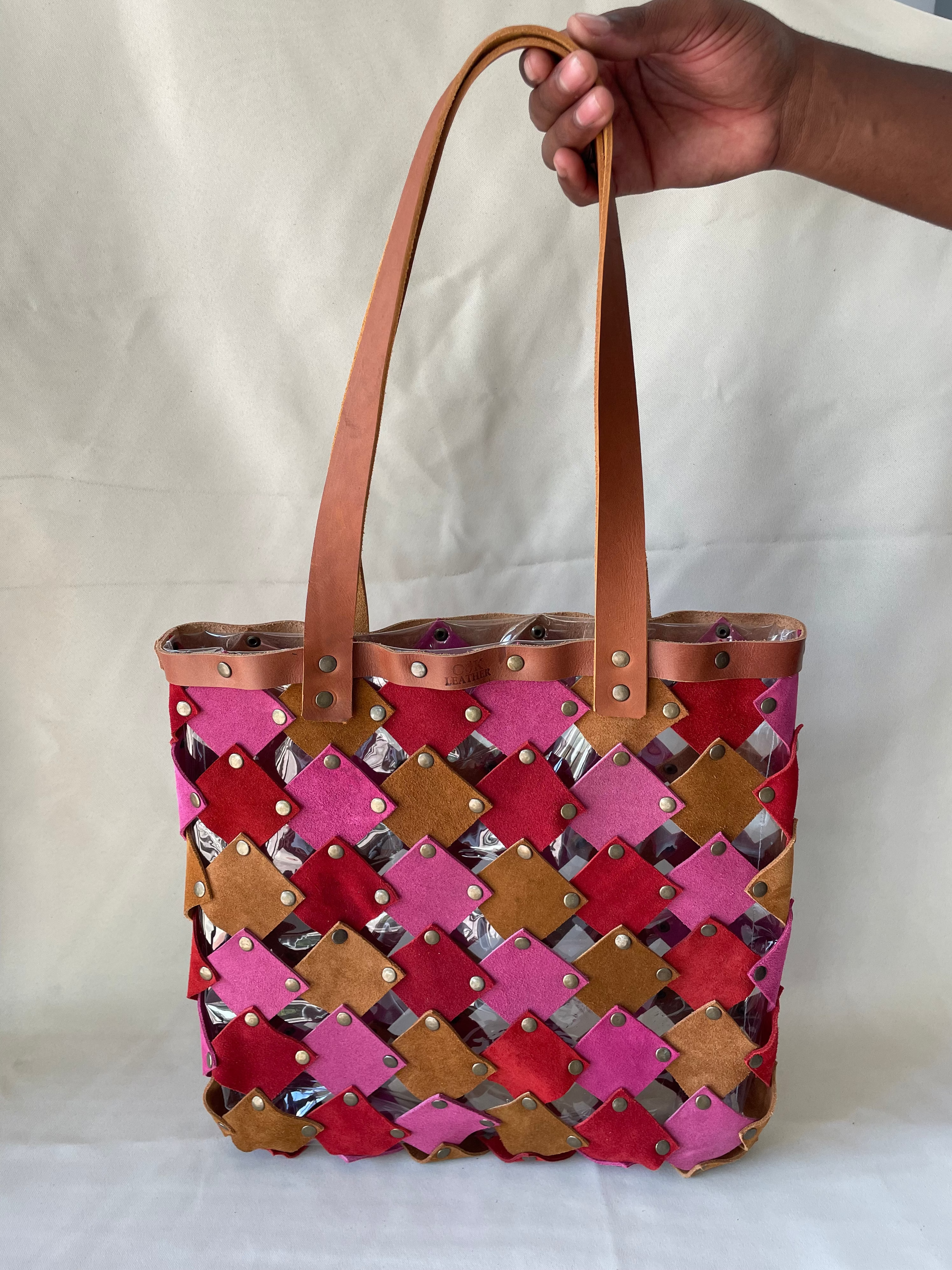 Leather Market Tote - Multicolour 1
