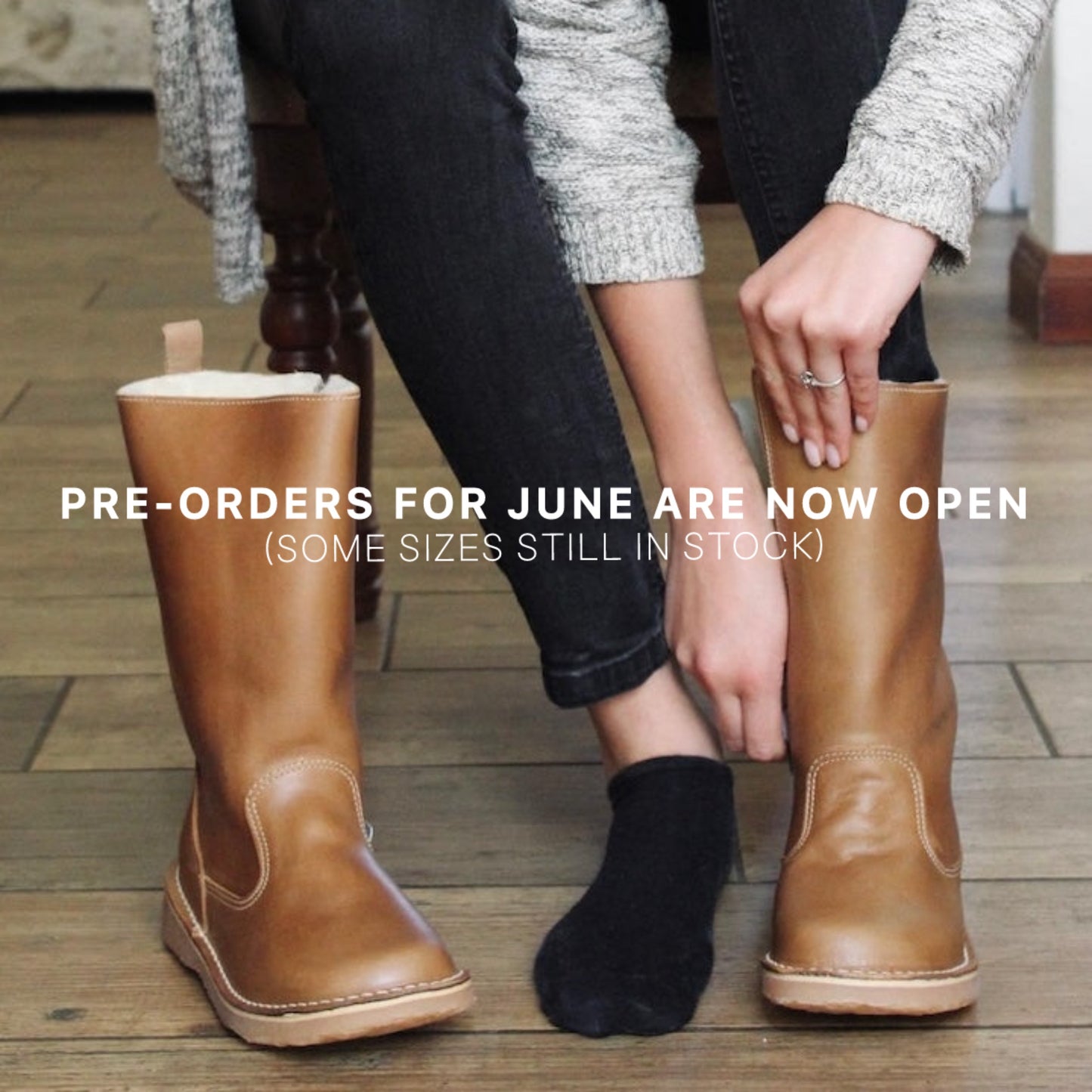 Wool Lined Leather Boots