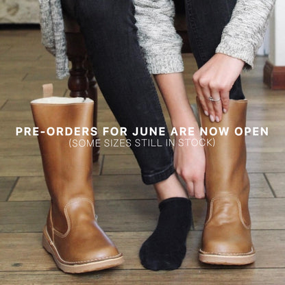 Wool Lined Leather Boots