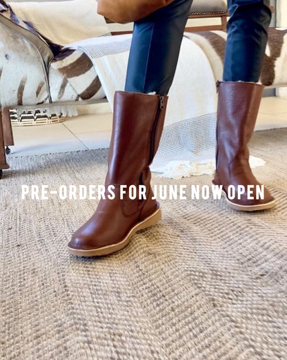 Wool Lined Leather Boots