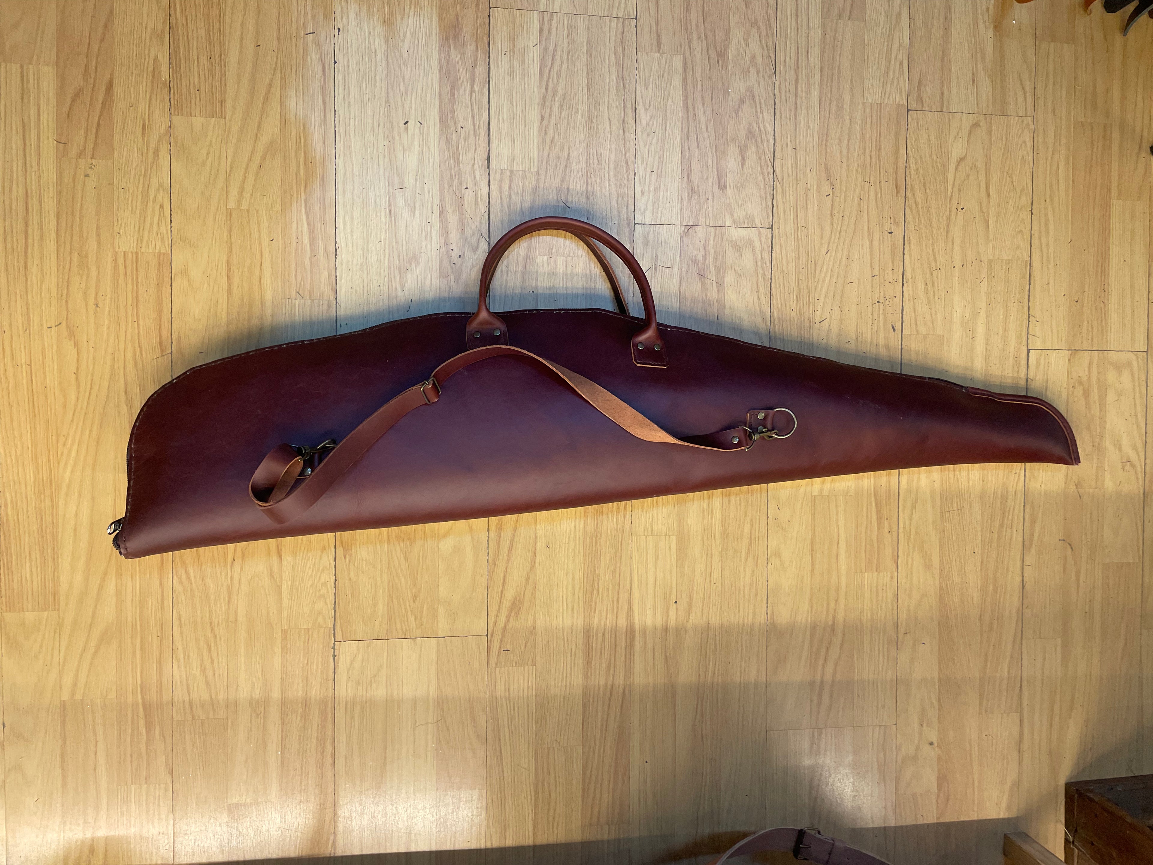 Leather Rifle Bag - Mahogany (Limited addition)