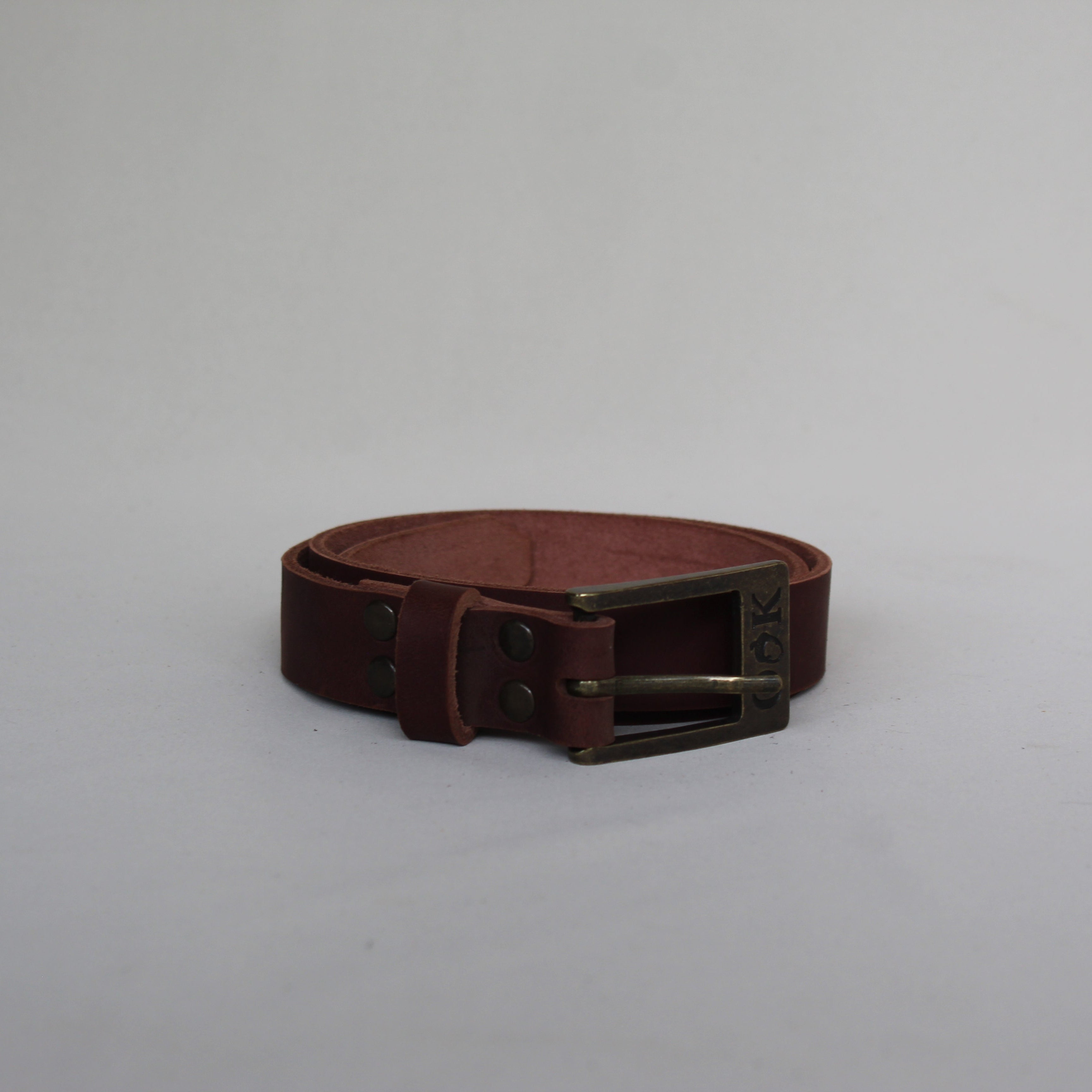 Leather Women's Belt - Brown