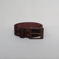 Leather Men's Belt - Brown